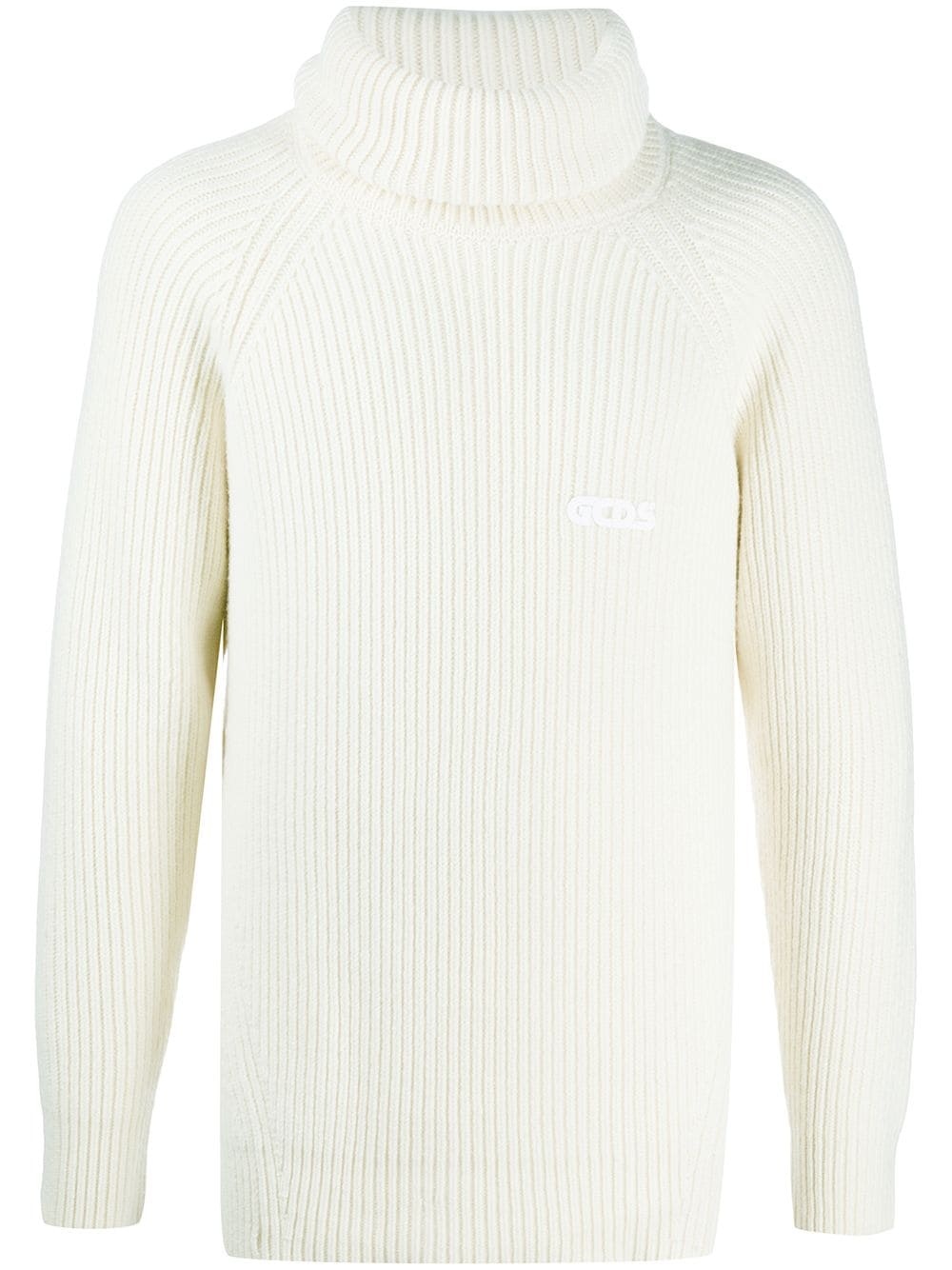 ribbed-knit roll neck jumper - 1