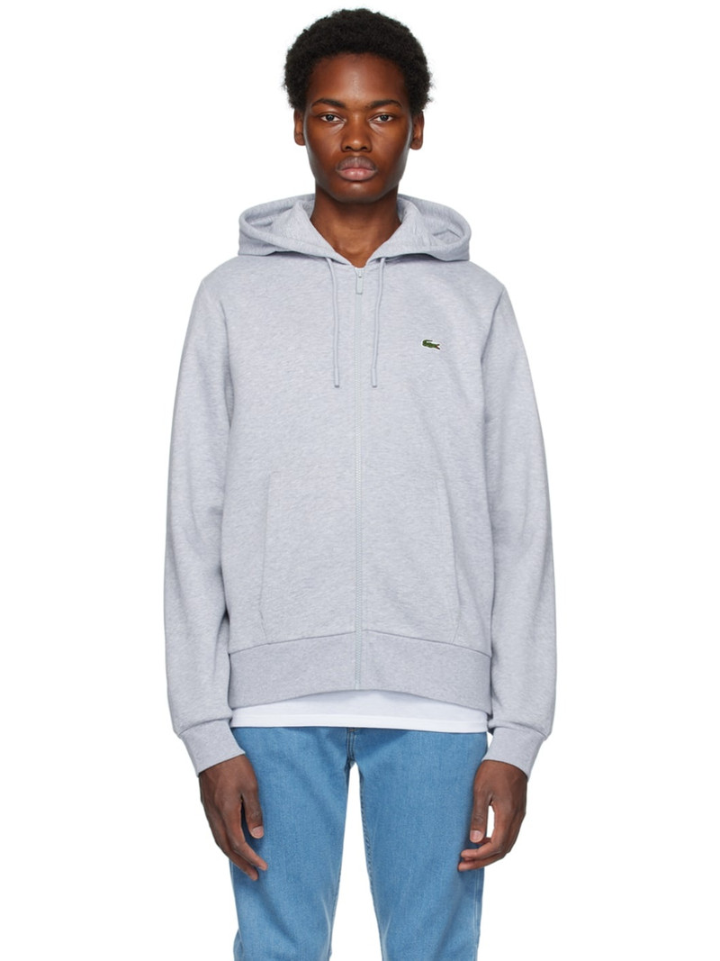 Gray Zip Hoodie - 1