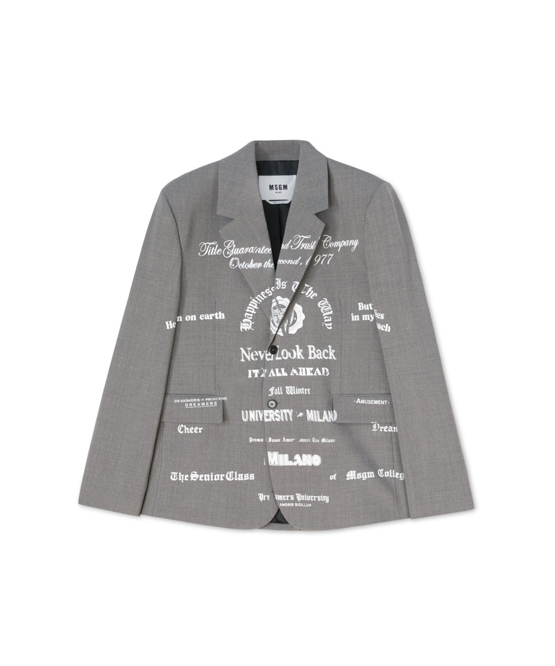 Wool "Dreamers University" jacket 1