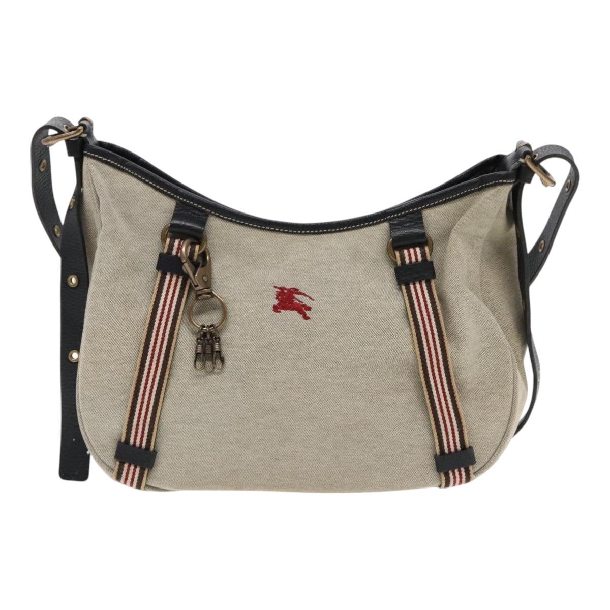 Burberry Blue Label Shoulder Bag Canvas Gray - 2
