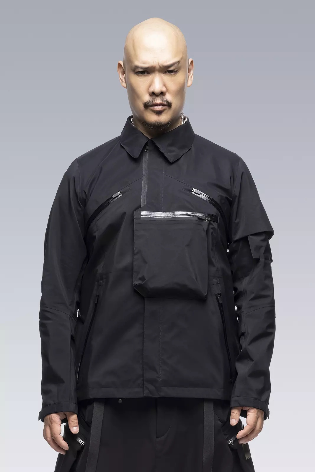J1A-GTKR-BKS KR EX 3L Gore-Tex® Pro Interops Jacket Black with size 5 WR zippers in gloss black - 10