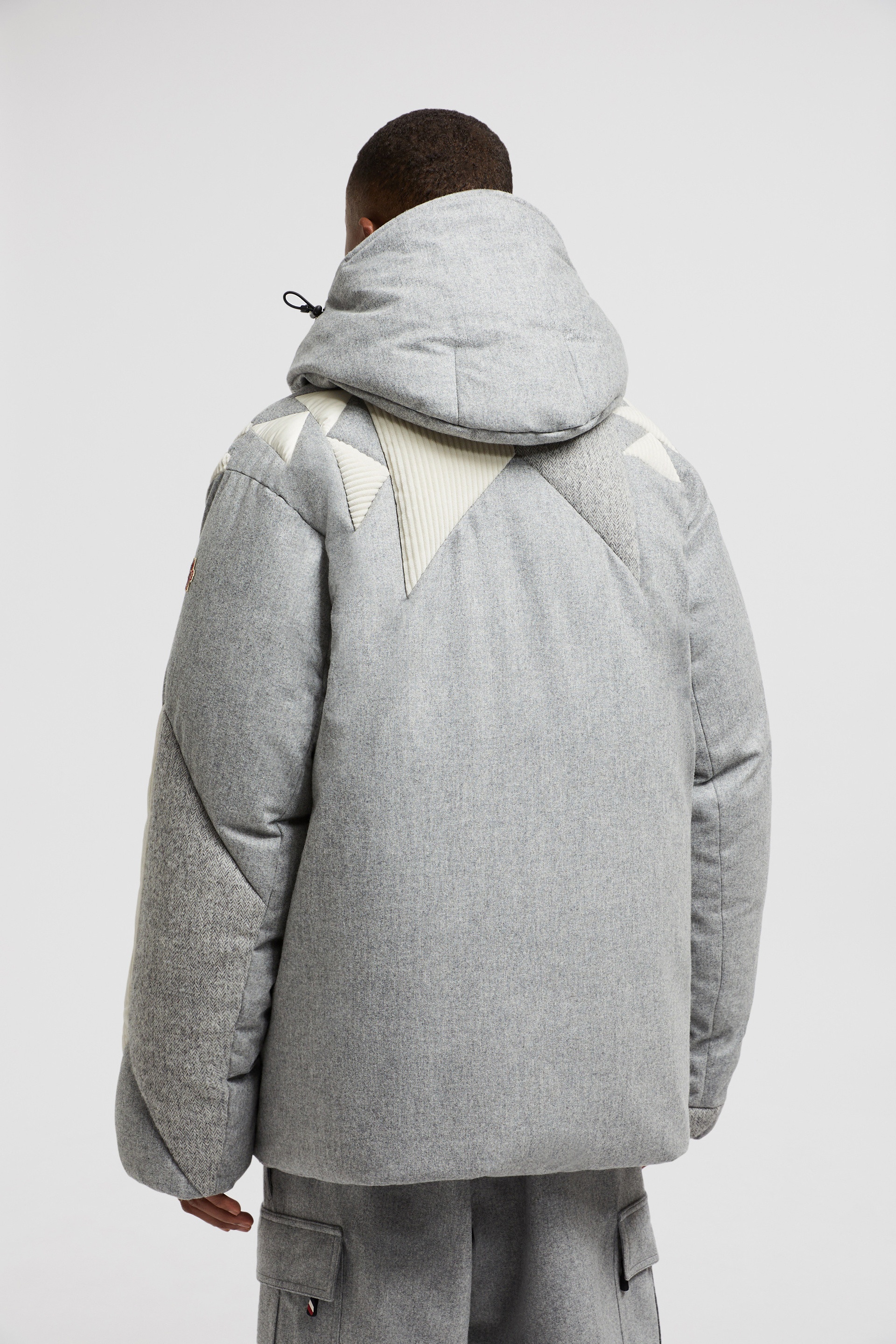 Sedrun Patchwork-Quilted Wool Short Down Jacket - 5