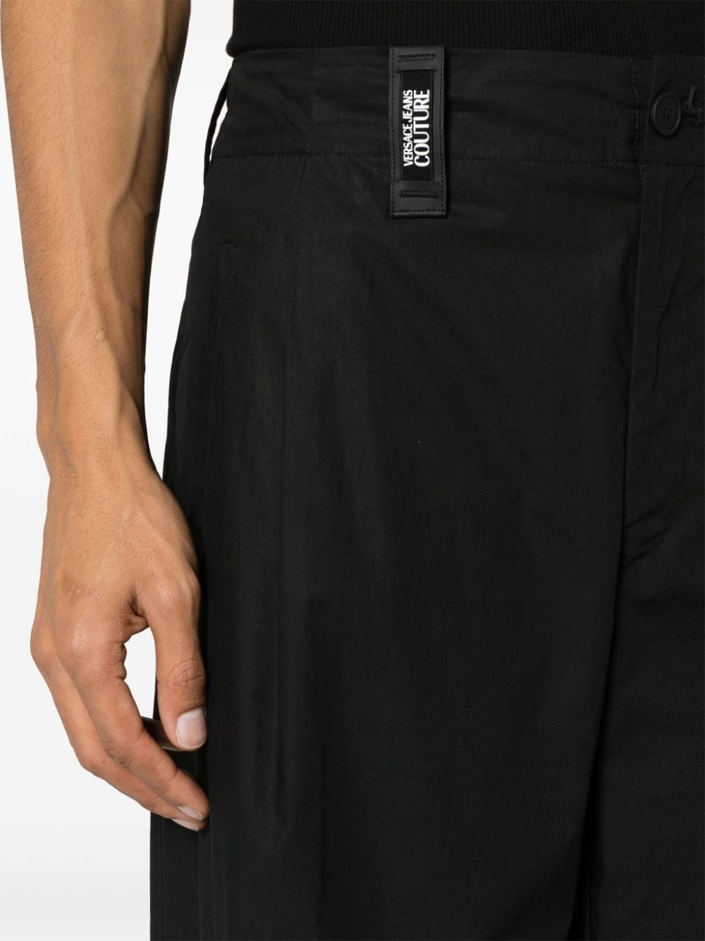 mid-rise wide-leg cropped trousers - 5