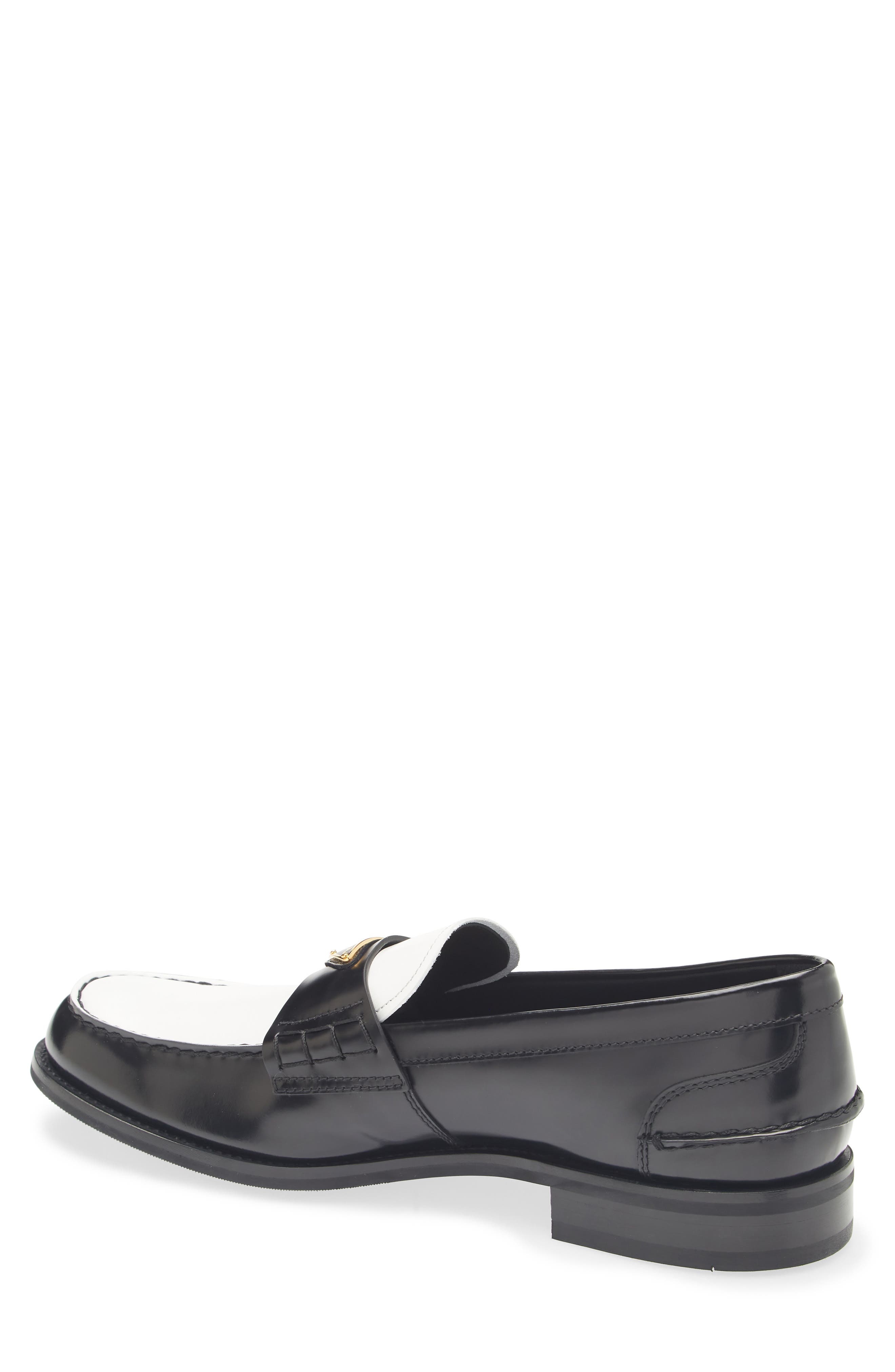 Prada Colorblock Loafer in Nero/Bianco at Nordstrom - 2
