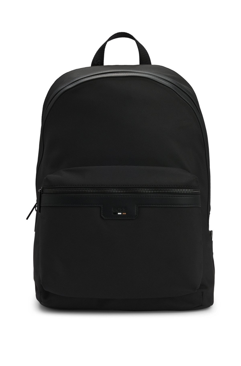 STRUCTURED BACKPACK WITH SIGNATURE TRIMS - 1