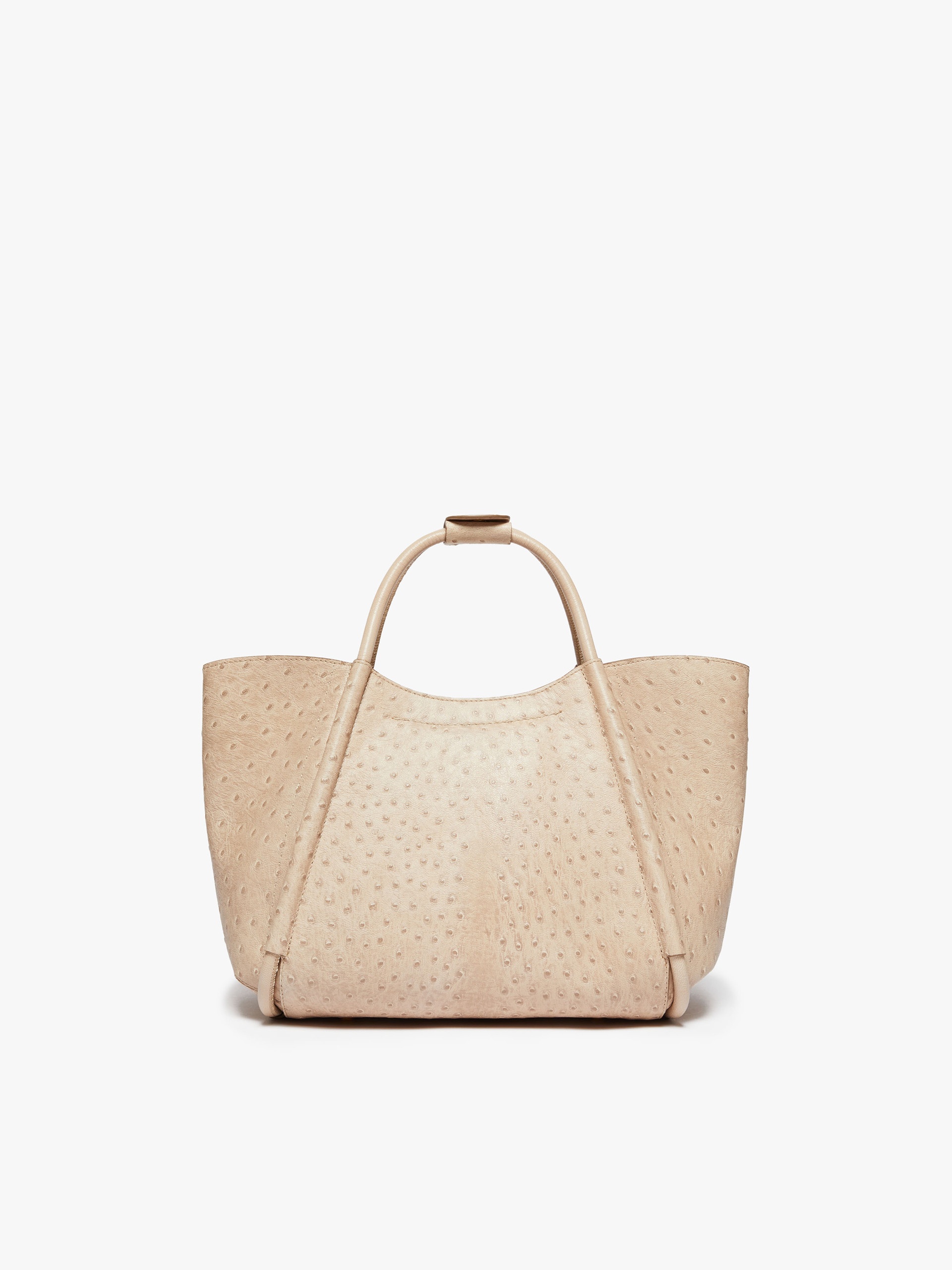 MARINSOSTRICH Small ostrich-print leather Marine Bag - 3