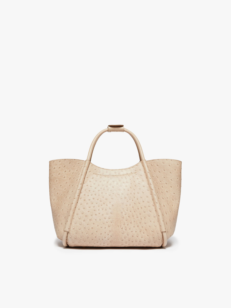 MARINSOSTRICH Small ostrich-print leather Marine Bag 3