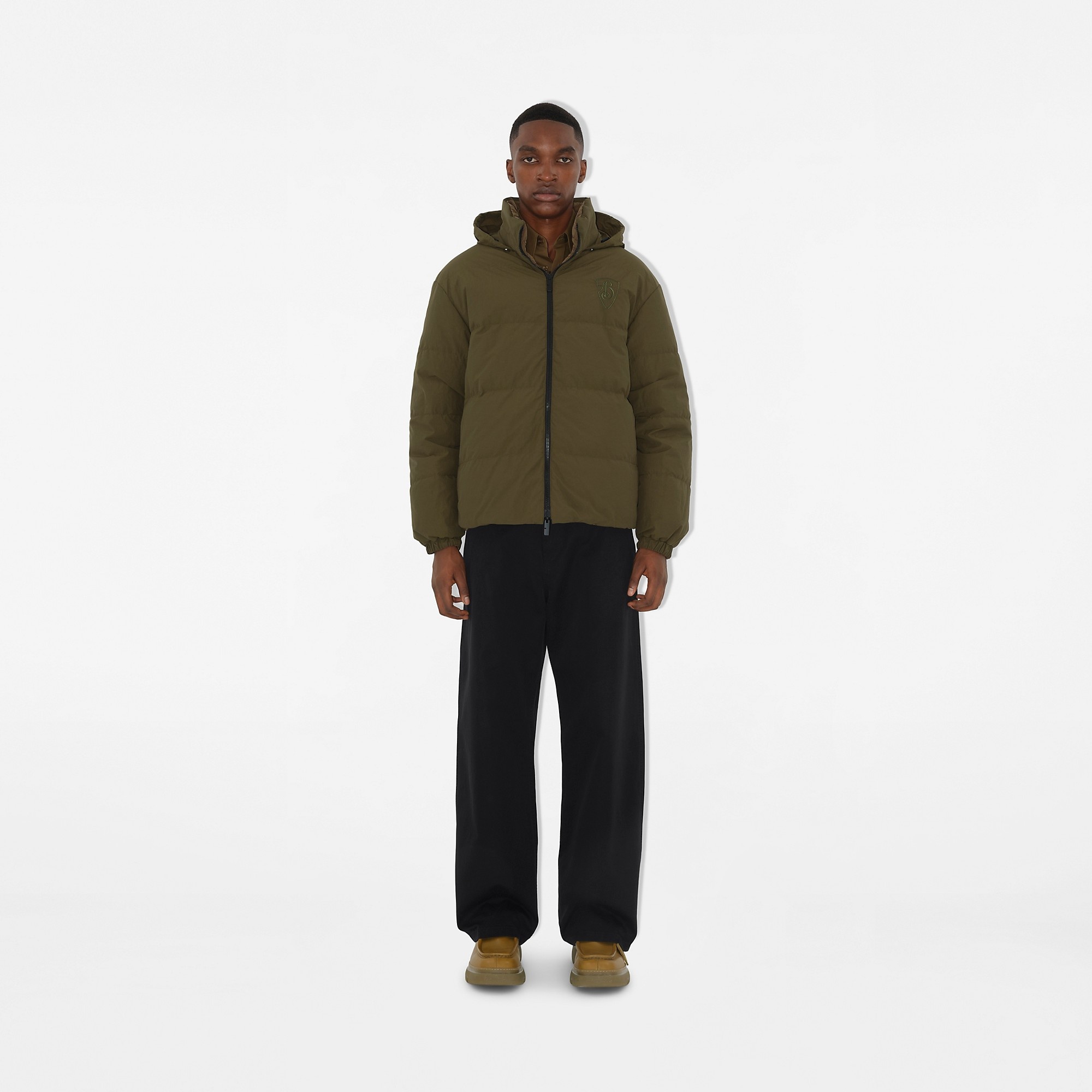 Reversible Paisley Nylon Puffer Jacket - 3