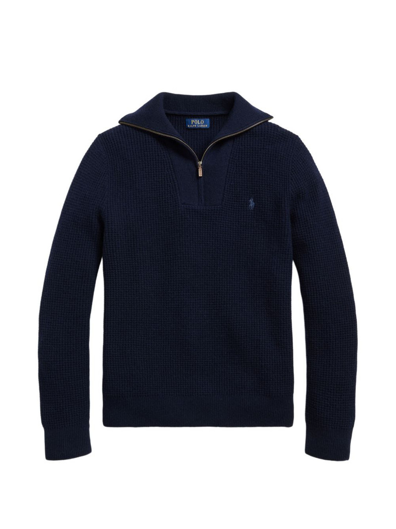 zip knit sweater 1