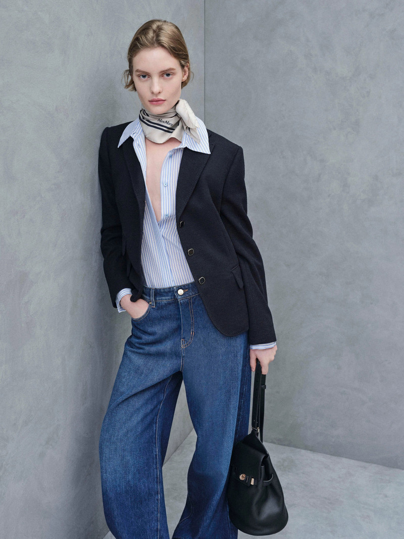 PALUDE Denim baggy jeans - NAVY 1