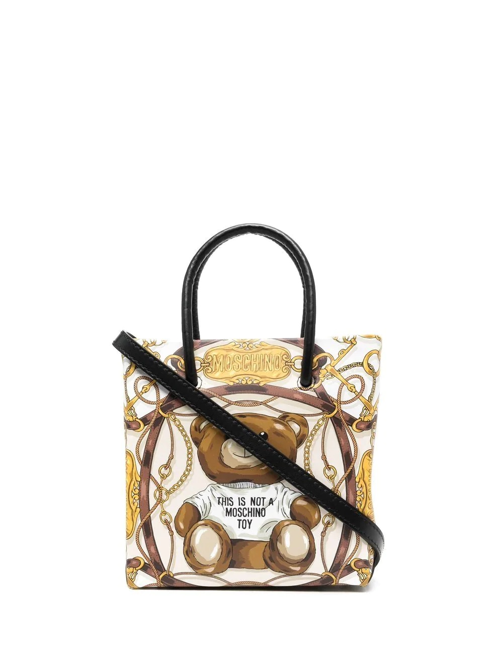 teddy bear-print tote bag - 1