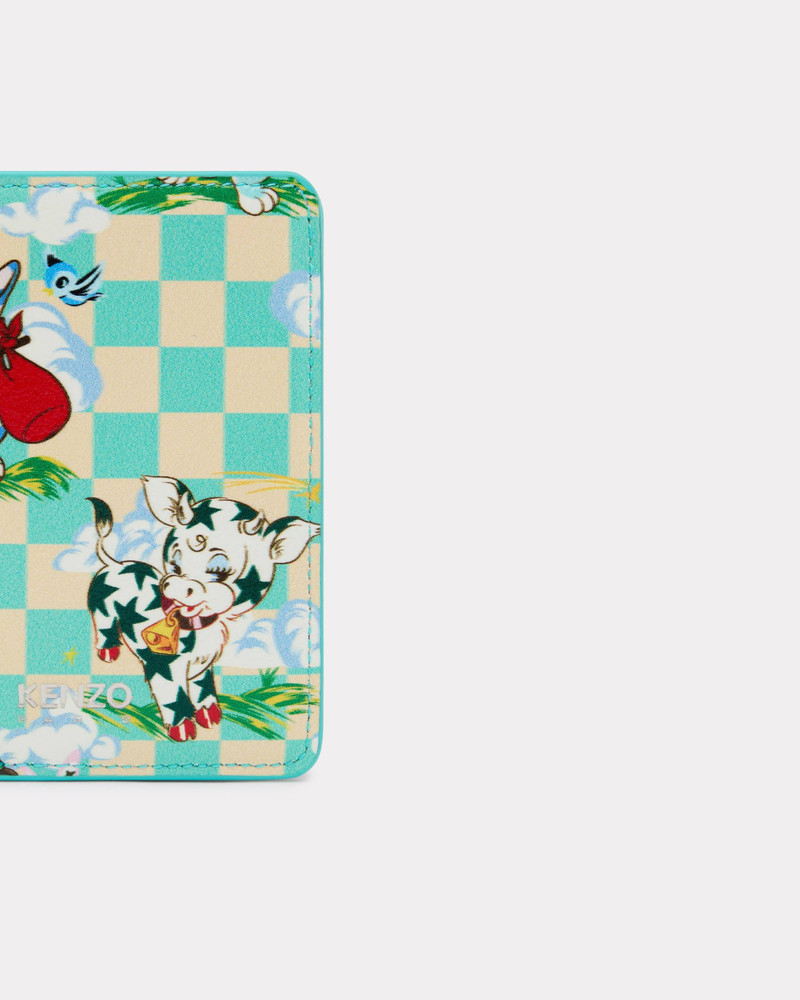 'KENZO Cartoon' mini fold wallet in leather 3