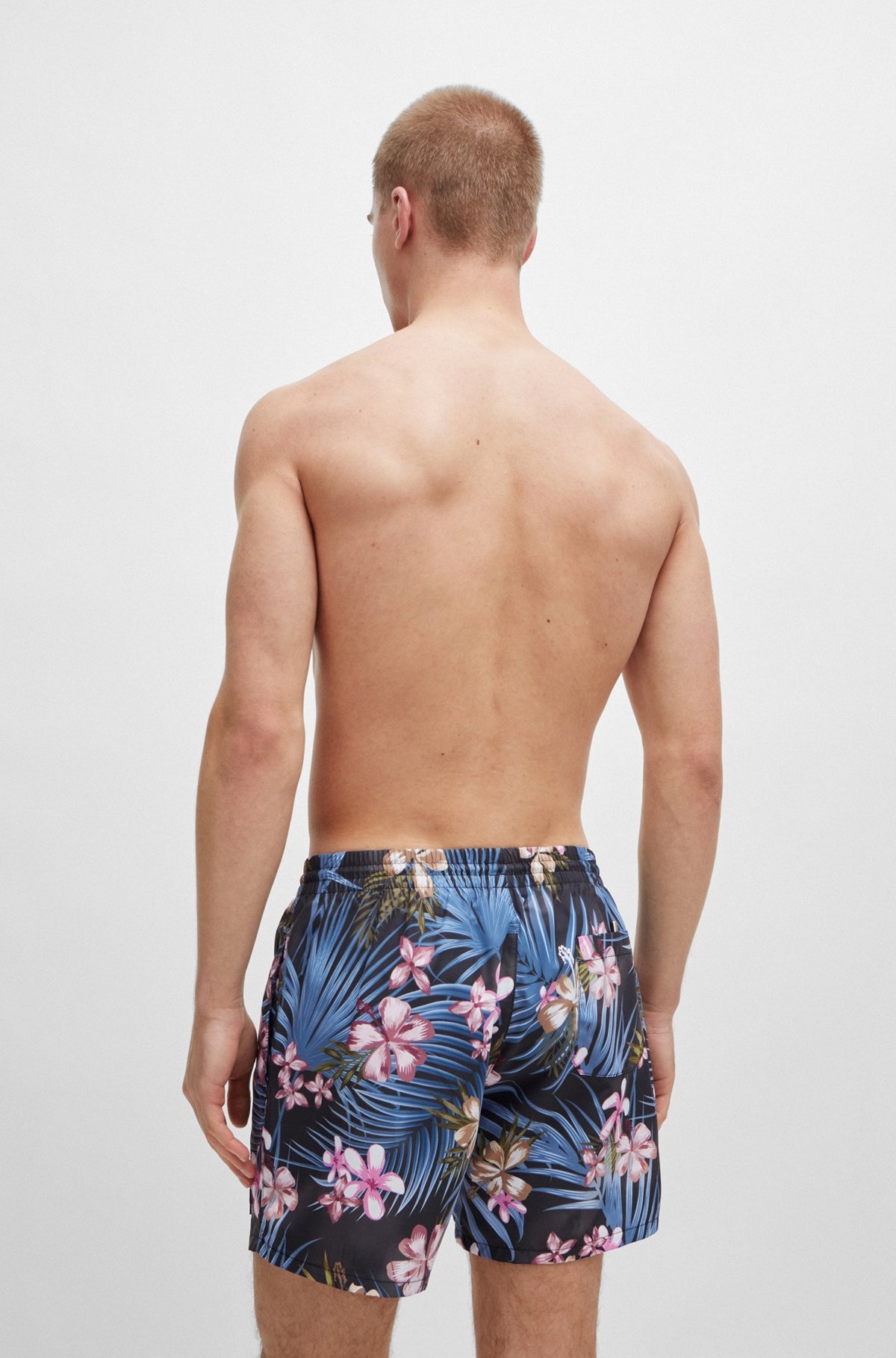 FULLY LINED SWIM SHORTS WITH SEASONAL PRINT - 4