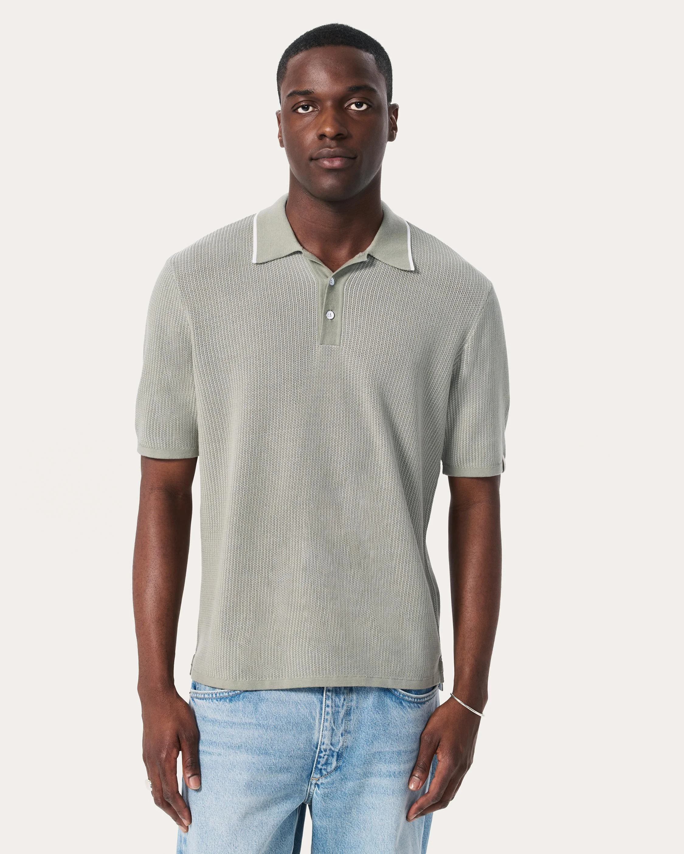 Harvey Knit Polo Shirt - 1