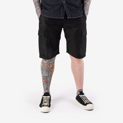 Iron Heart 7.4oz Cotton Whipcord Camp Shorts - Black outlook
