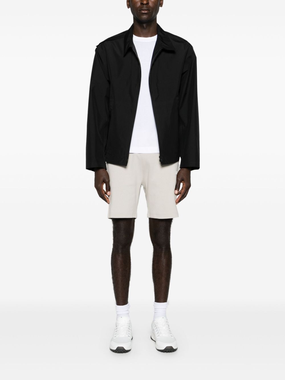 rubberised-logo track shorts - 2