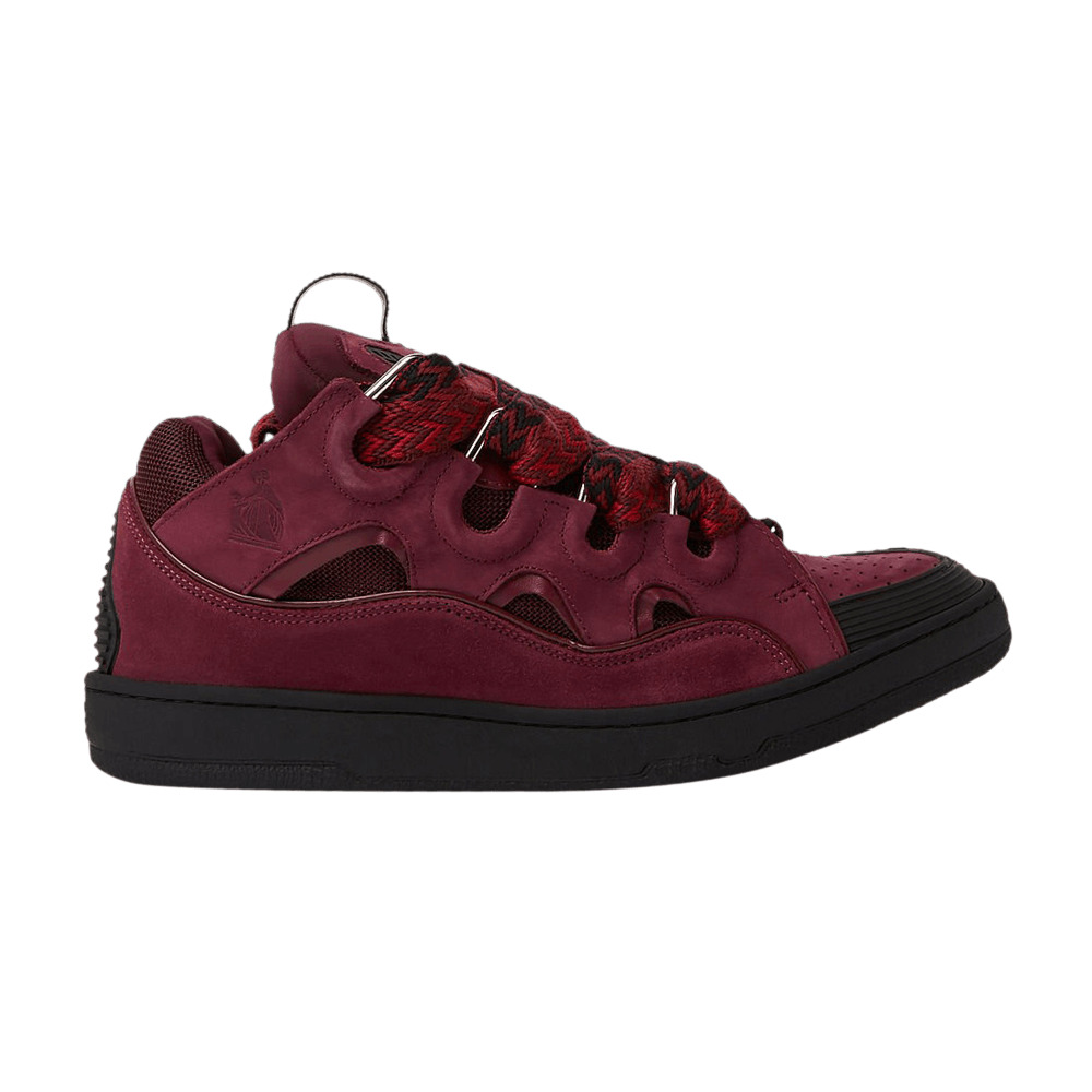 Lanvin Curb Sneakers 'Burgundy' - 1