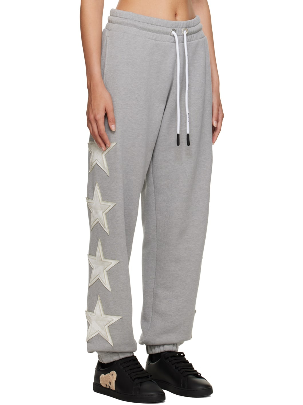 Gray Appliqué Lounge Pants - 2