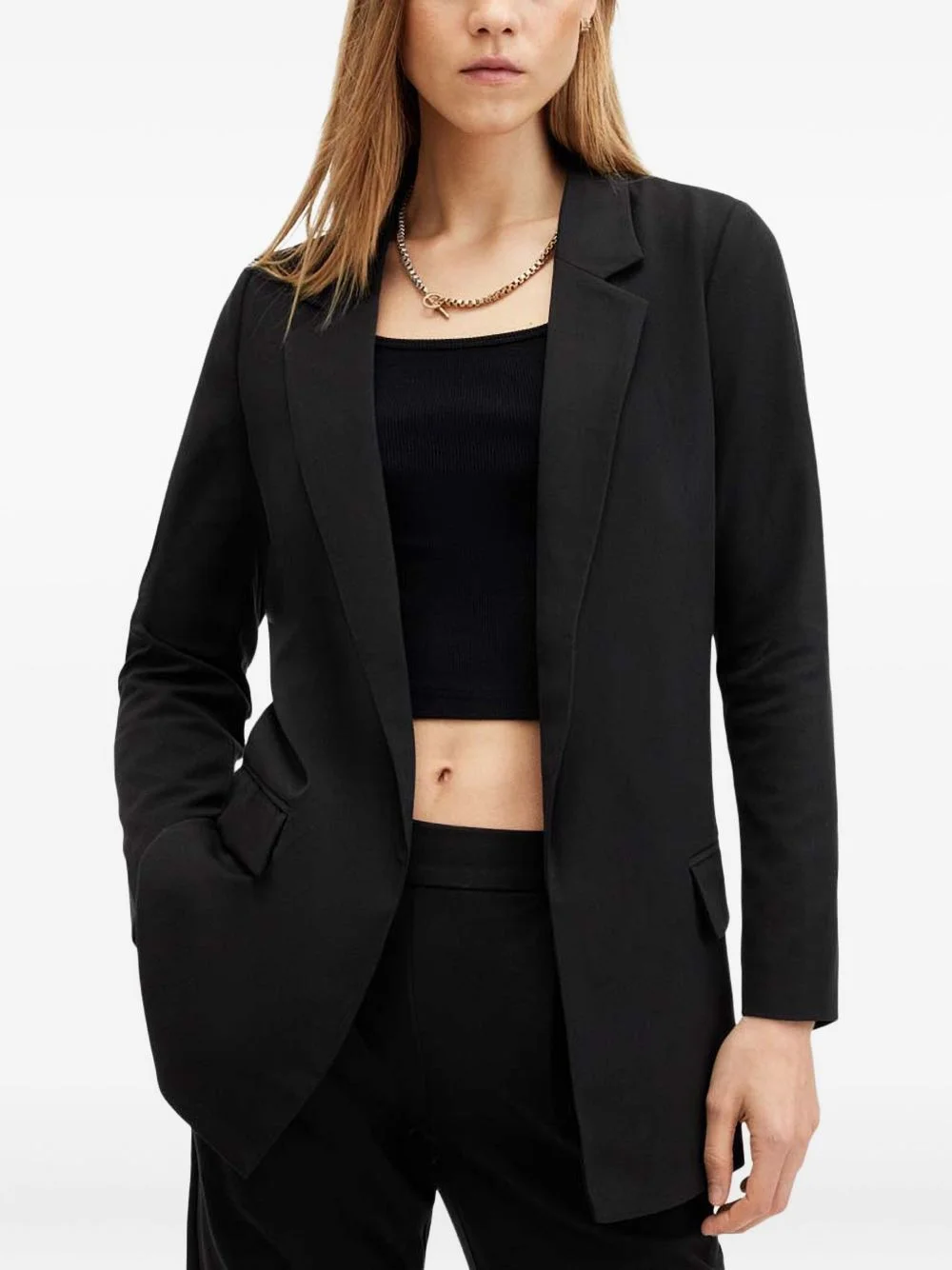 open-front blazer - 1