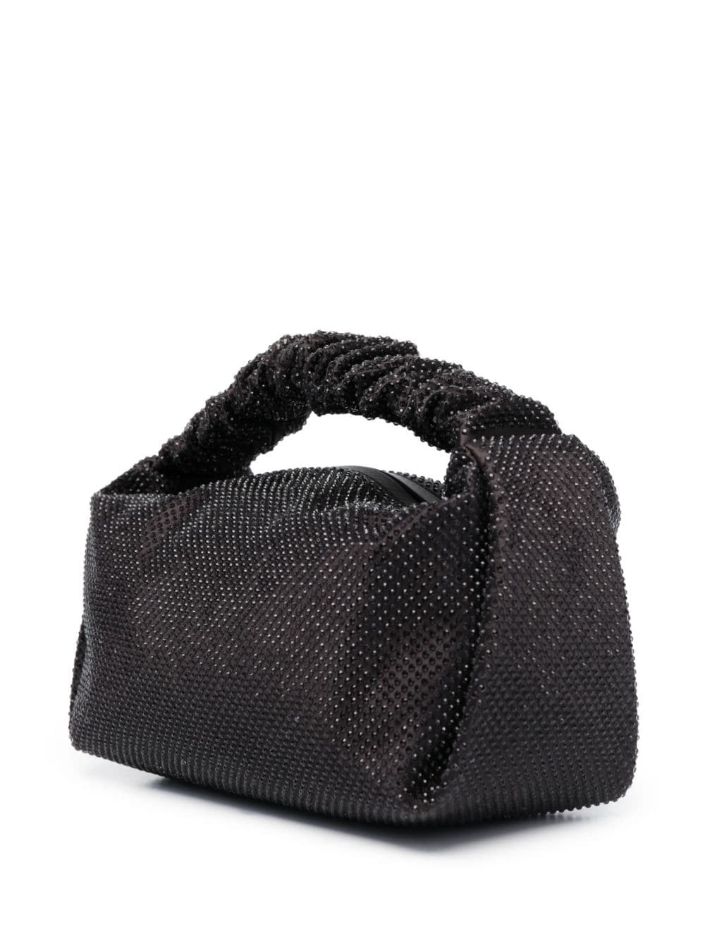 Scrunchie crystal-embellished mini bag - 3