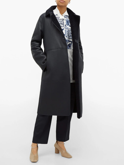 Loewe Notch-lapel shearling coat outlook