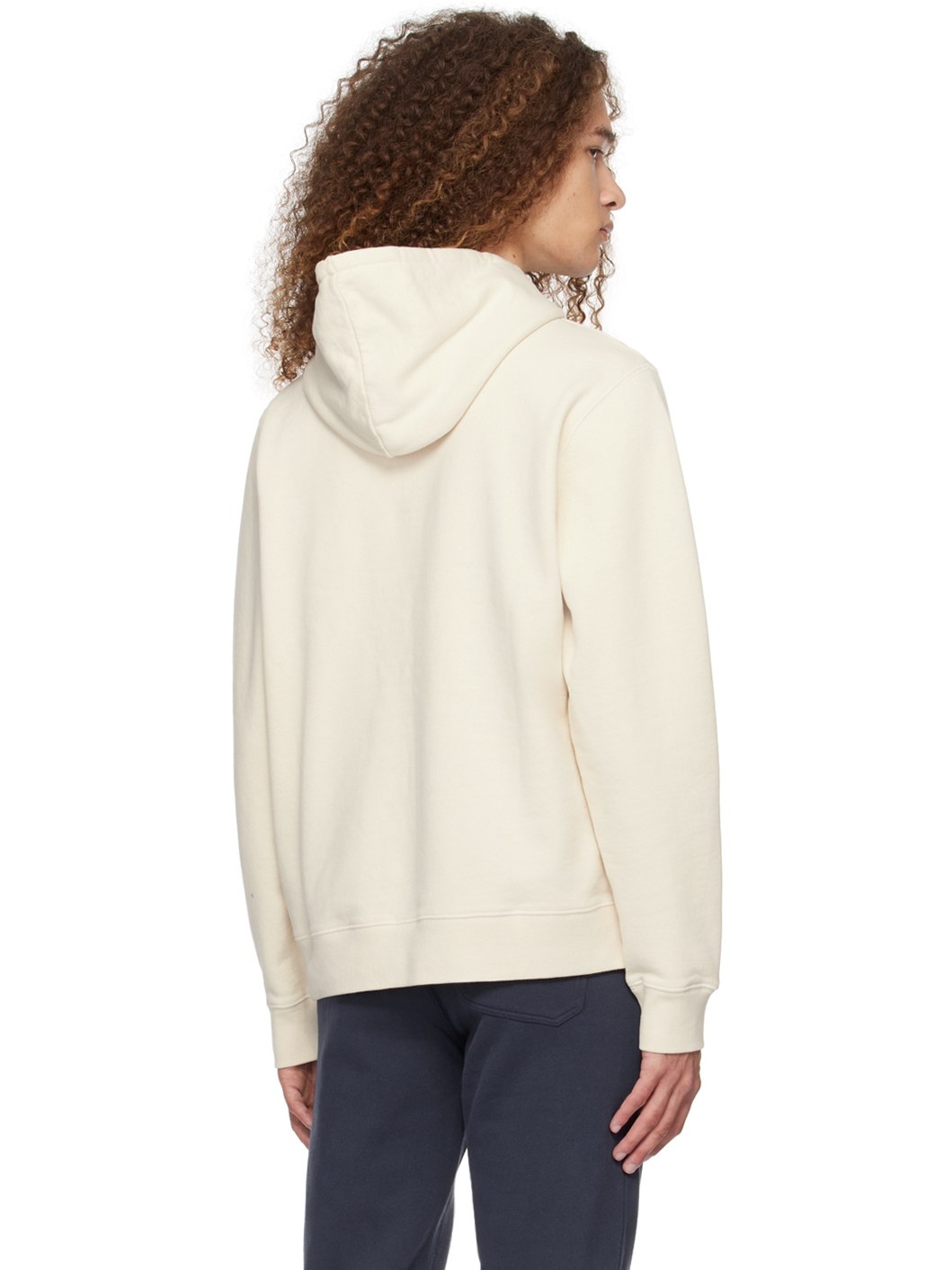 Off-White Drawstring Hoodie - 3