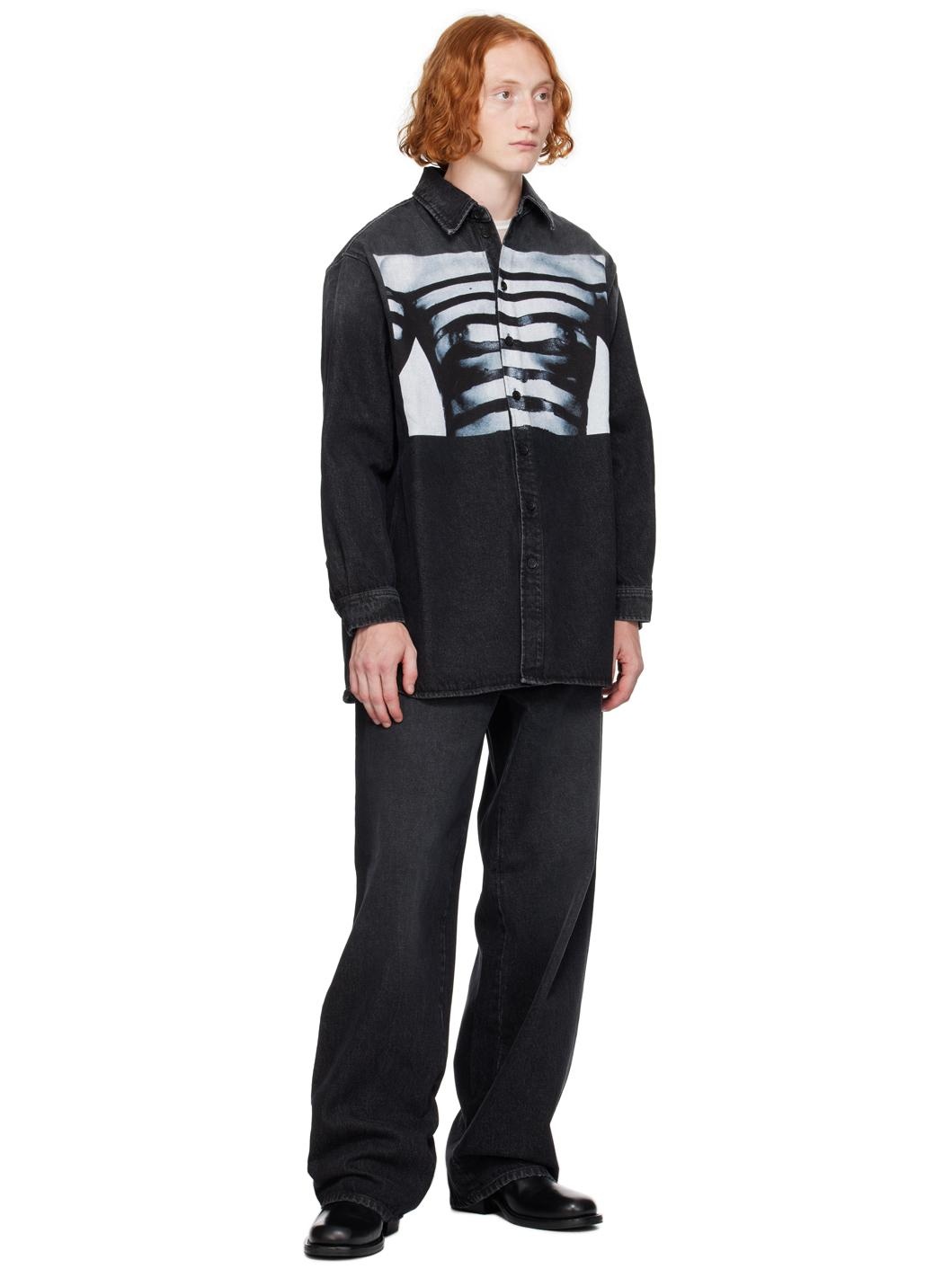 Black 'The Body Marinière' Denim Shirt - 4