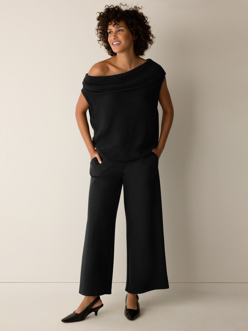 Peruvian Cotton Cloud Drape Neck Vest 3
