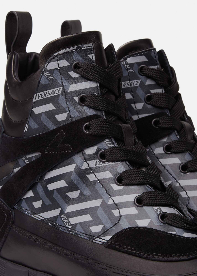 Greca Rhegis La Greca Print Boots 5