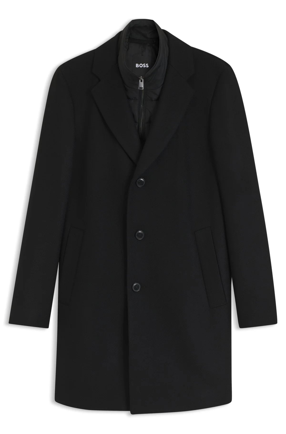 WOOL-BLEND COAT WITH ZIP-UP INNER - 1