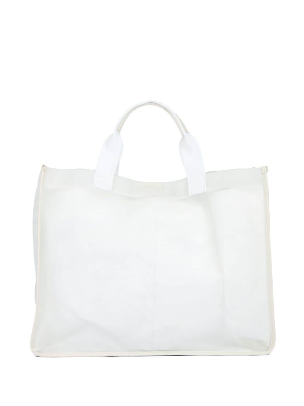 large logo-embroidered tote bag - 5