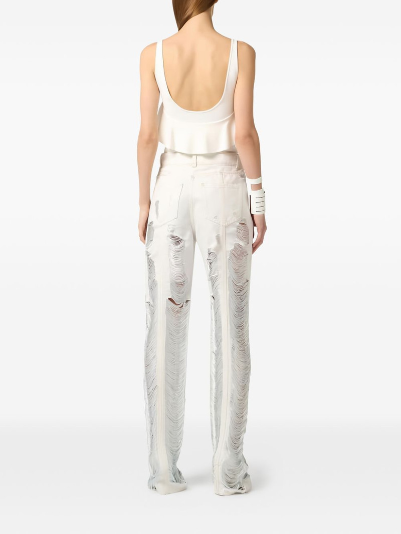 V-neck flounce bodysuit 5
