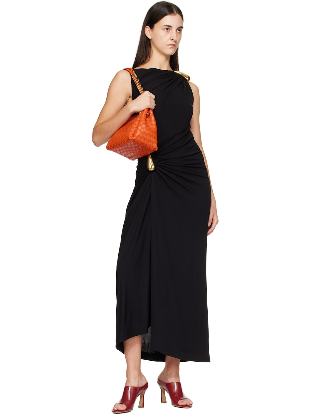 Orange Small Parachute Chain Bag - 4