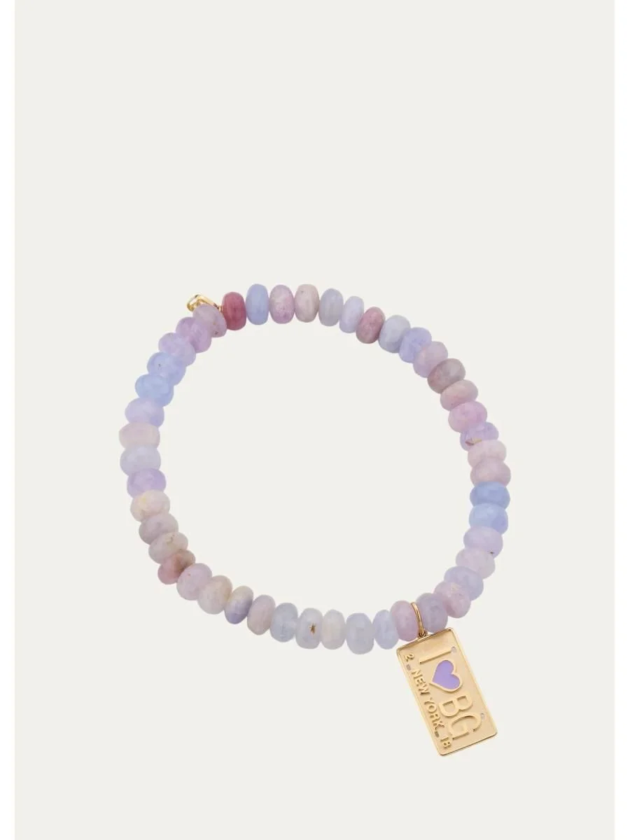 14K Heart Bergdorf Goodman Bracelet with Hackmanite - 1