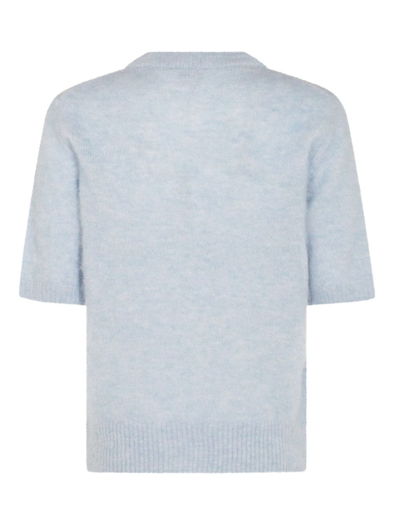 GANNI intarsia-knit top outlook