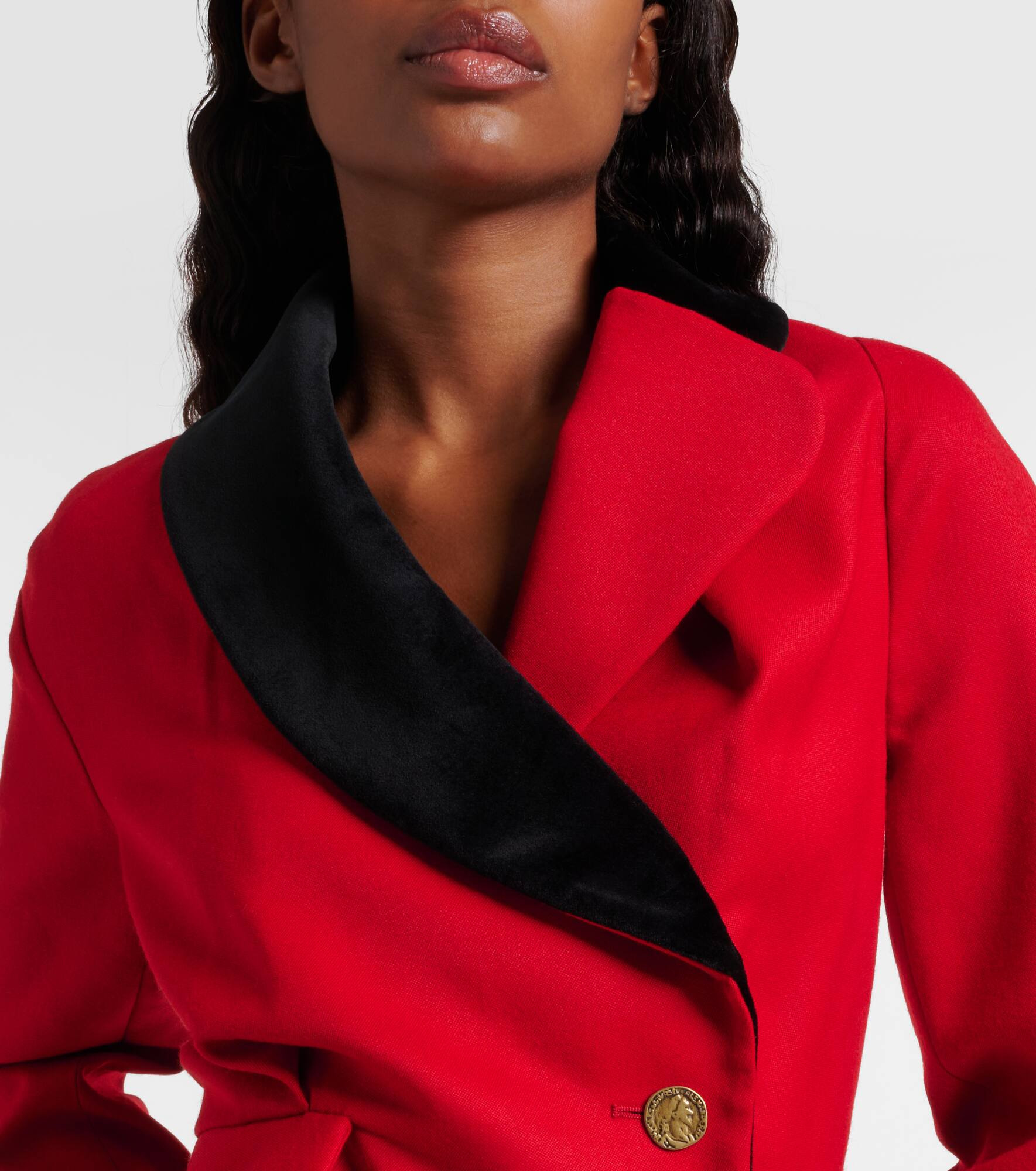 Stormy asymmetric virgin wool jacket - 4
