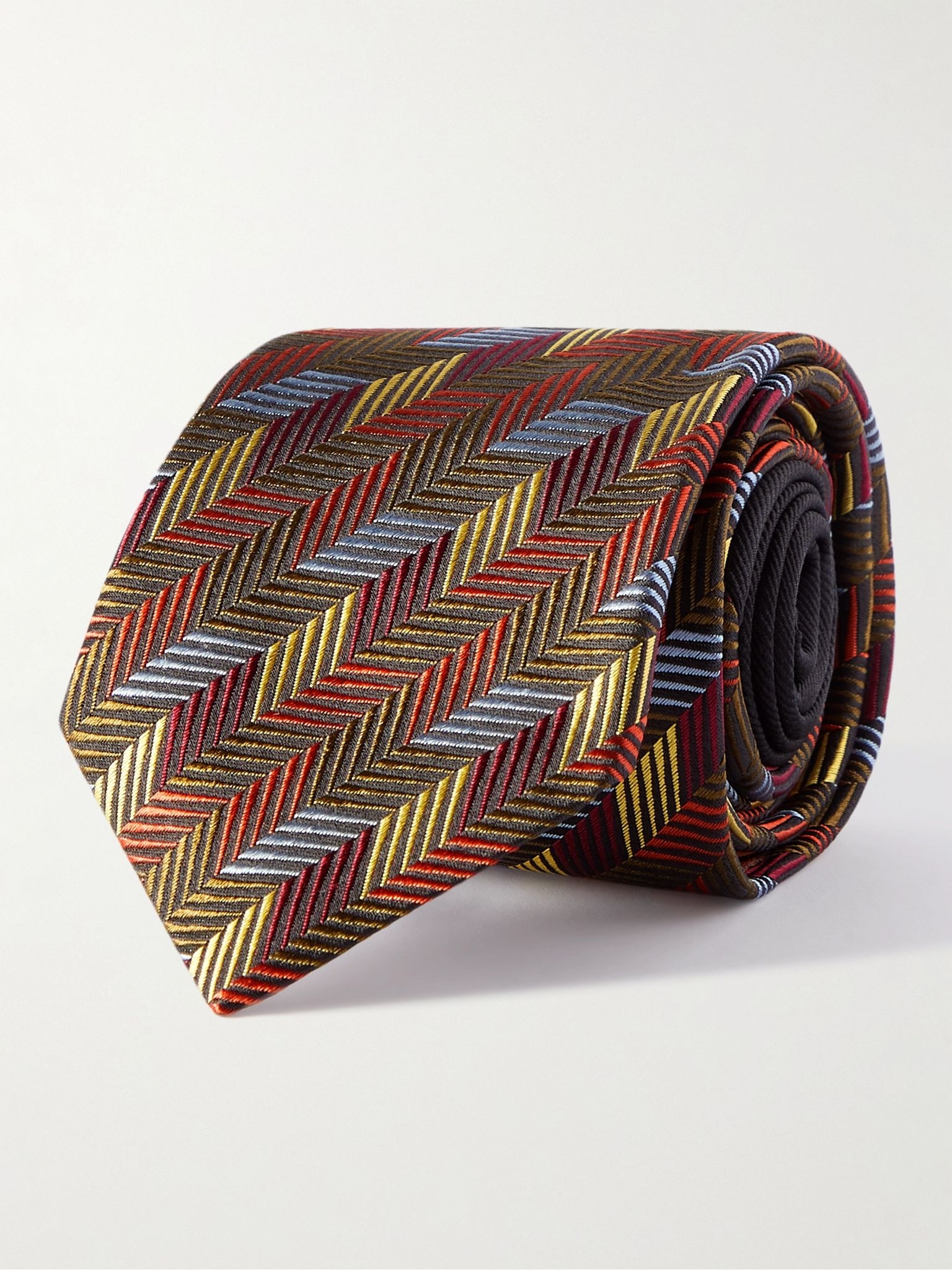 7cm Silk-Jacquard Tie - 1