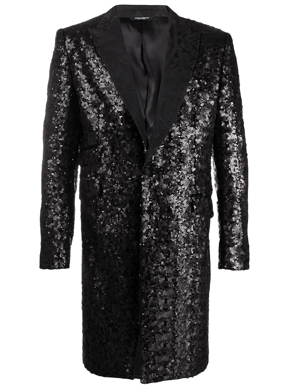 sequin embellished coat - 1