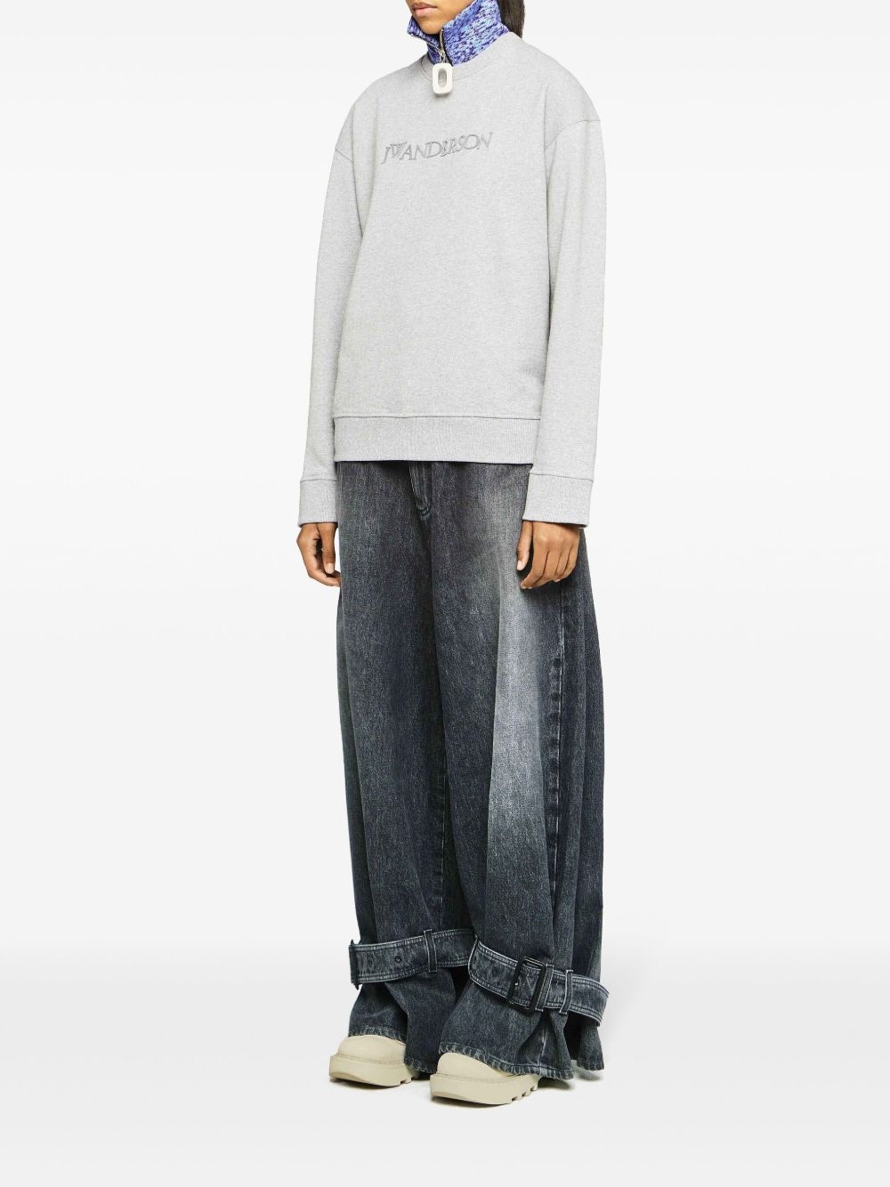 logo-embroidered sweatshirt - 2