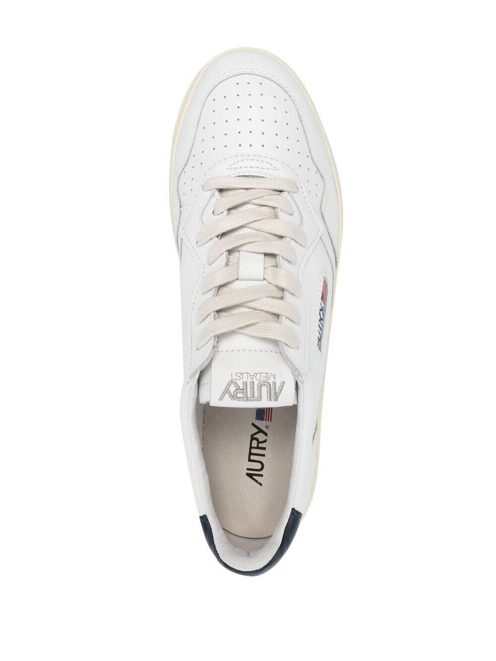 LEATHER SNEAKER WITH LOGO - 4