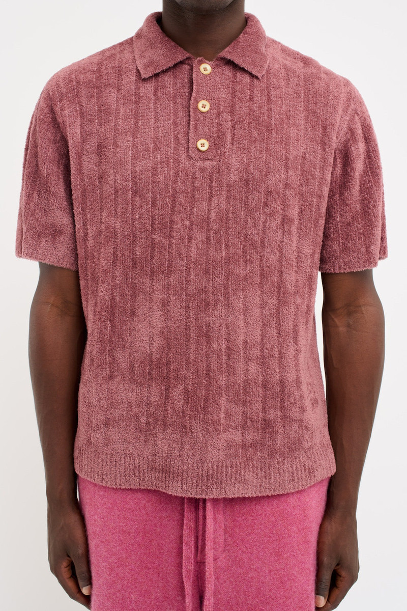 CHENILLE RIB SHORT-SLEEVED POLO 3