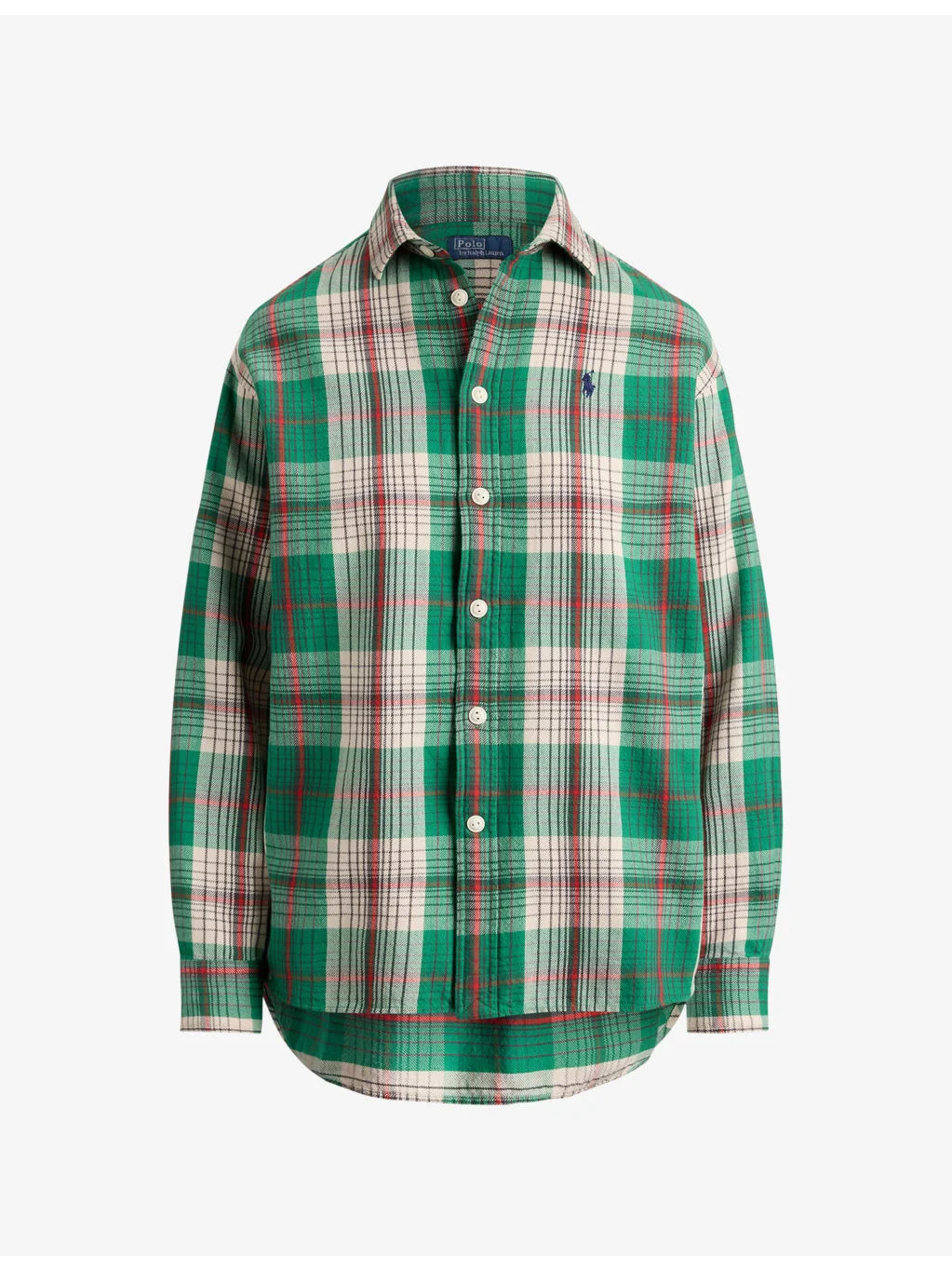 Logo-Embroidered Cotton Check Shirt - 1