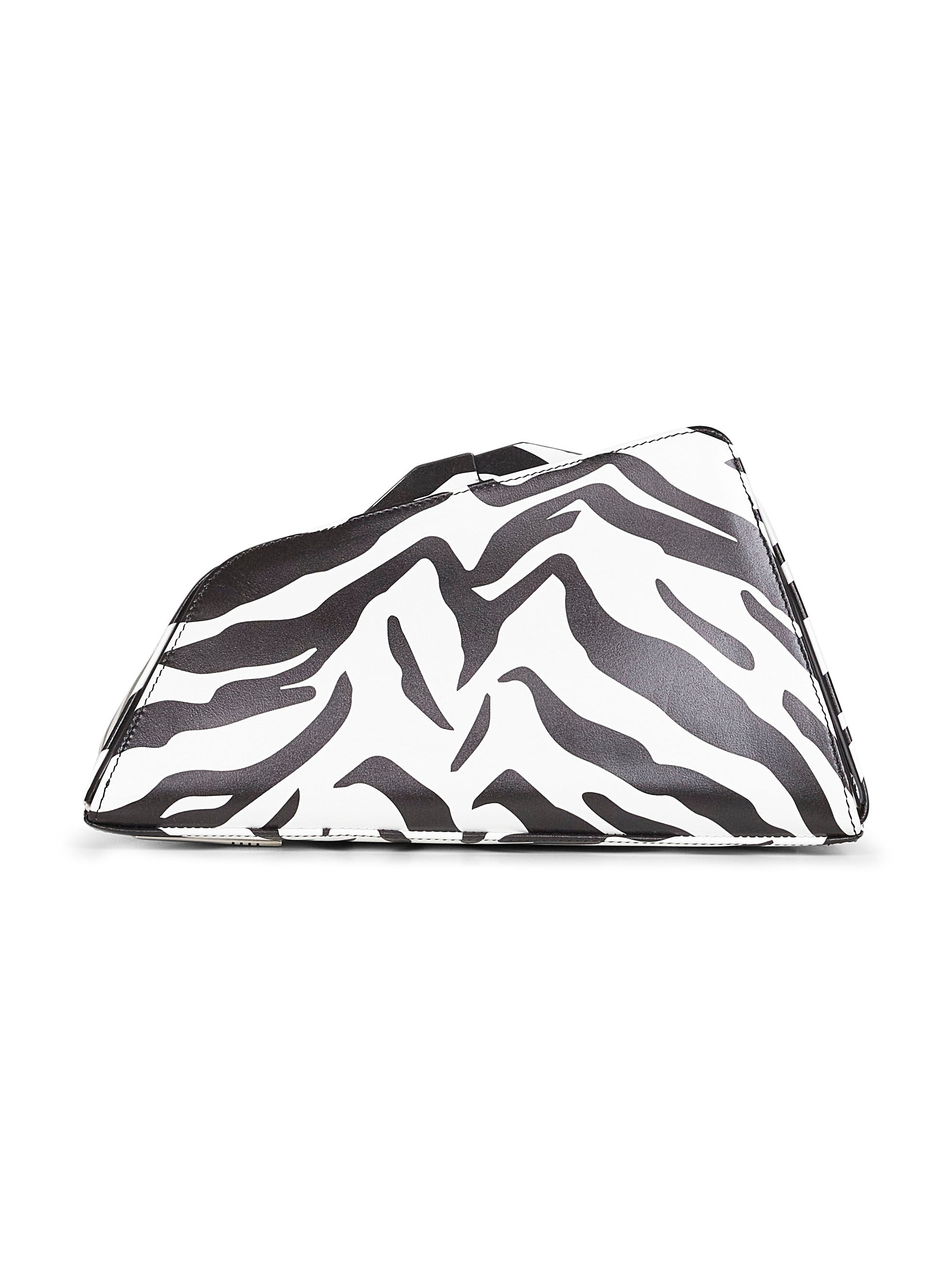 The Attico Women Black And White "8.30Pm" Oversized Clutch Bag - 4