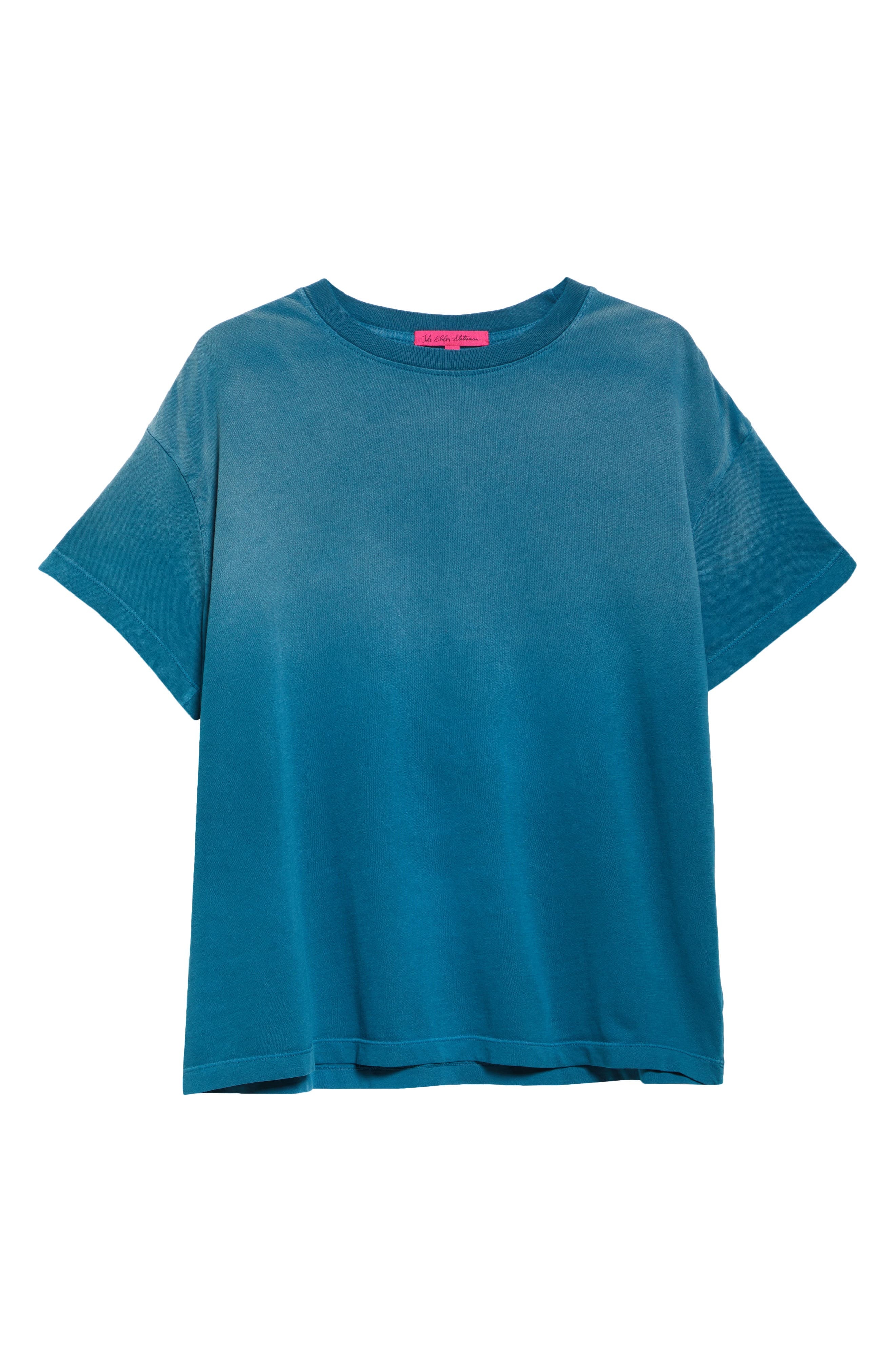 The Elder Statesman Sun Bleached Pica Cotton & Cashmere T-Shirt in Jet Ski at Nordstrom - 5