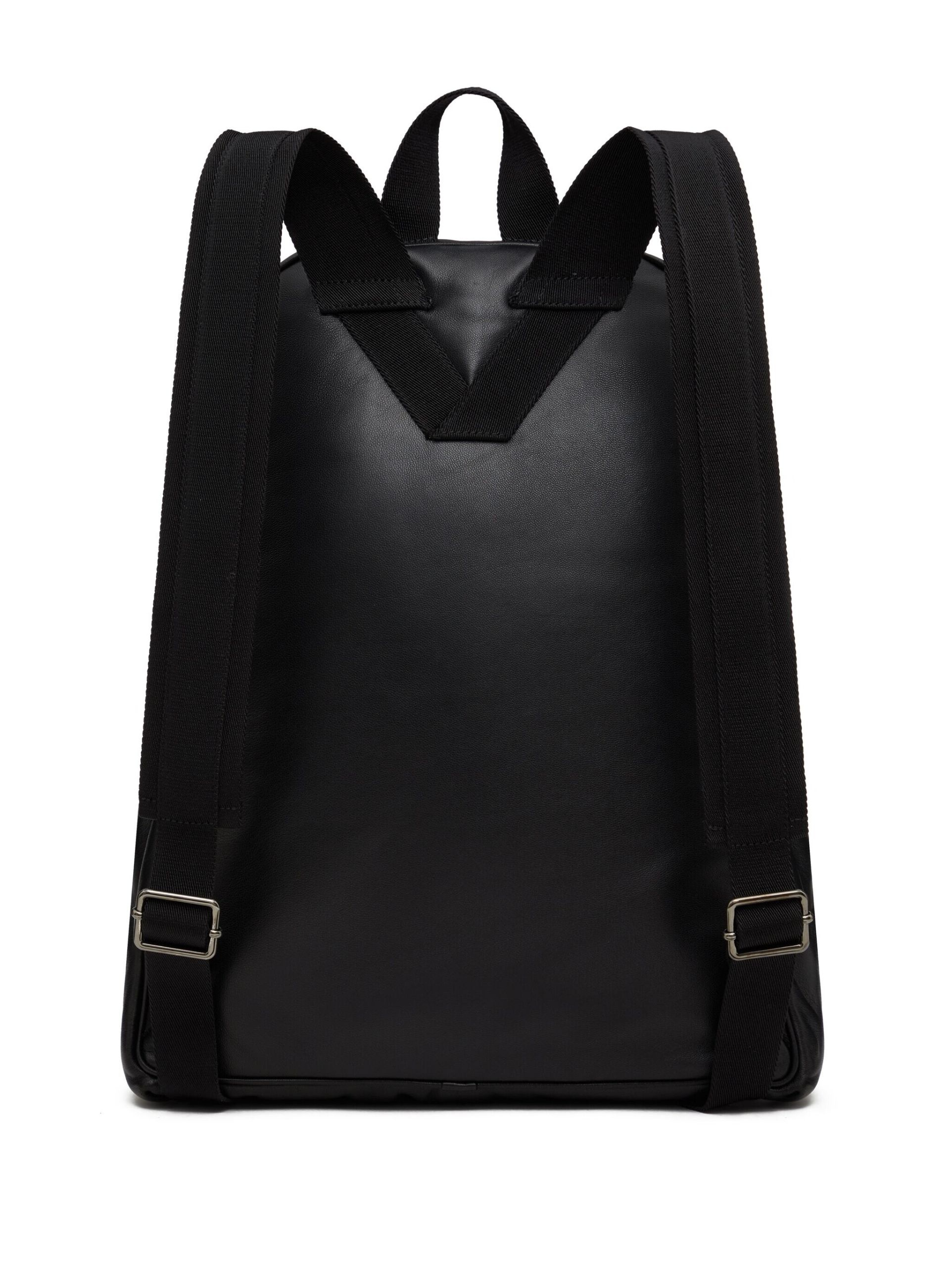 Black VLogo Nappa Leather Backpack - 3