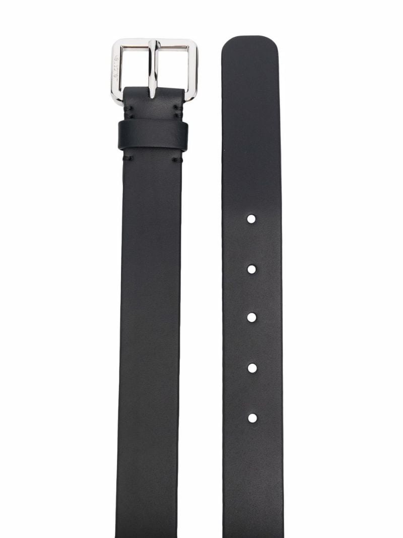 logo-buckle belt - 4