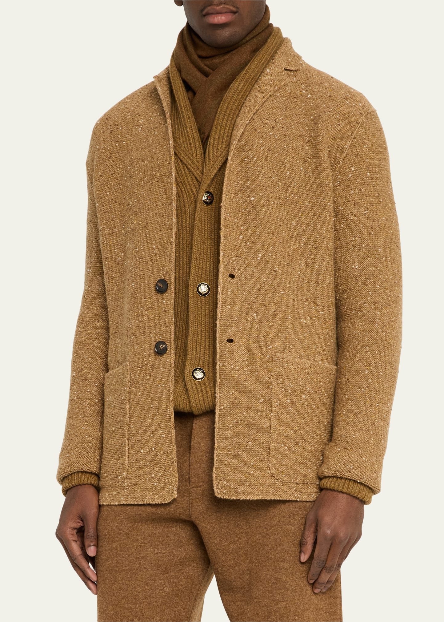 Men's Wish Wool and Cashmere Scarf - 3
