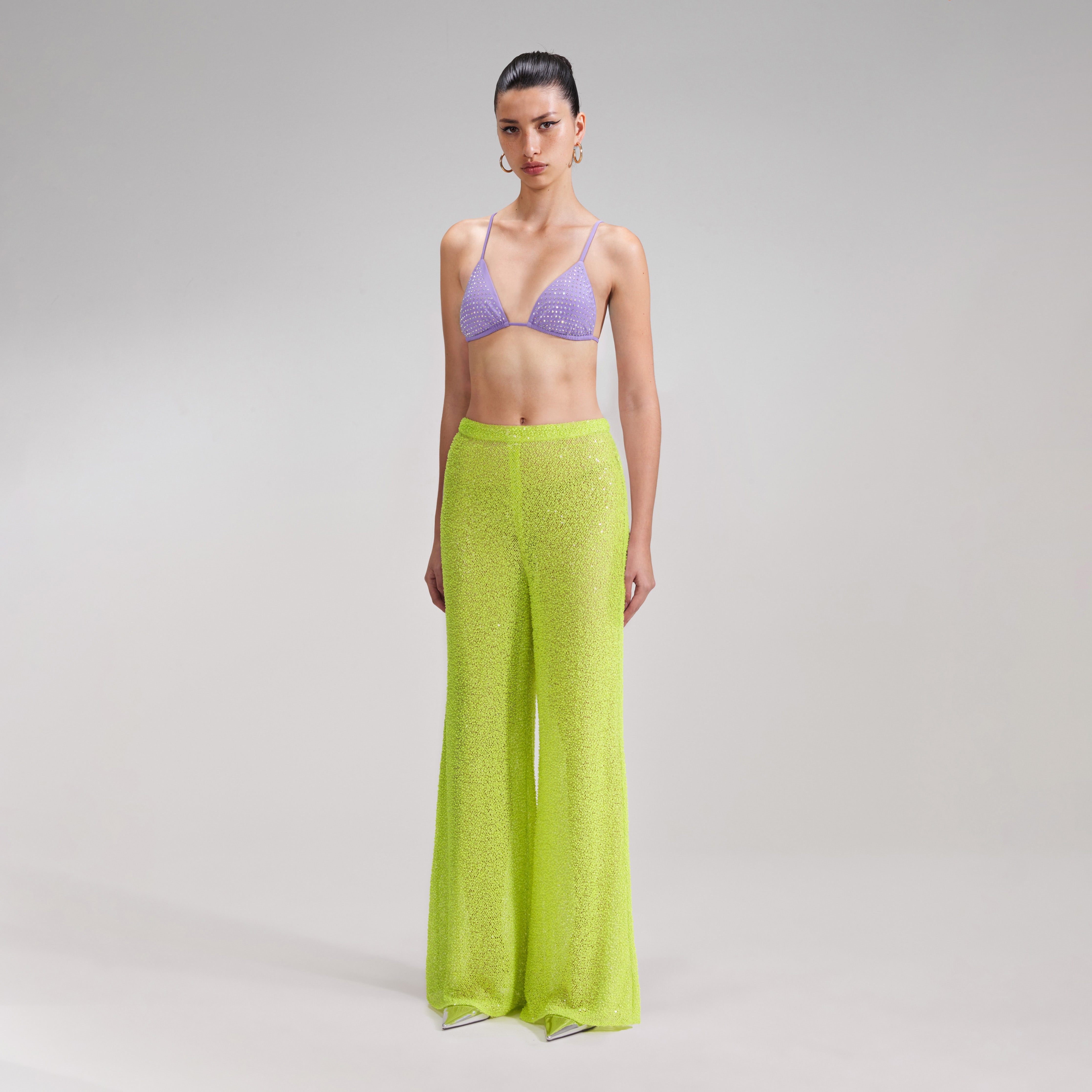 Green Beaded Trousers - 2