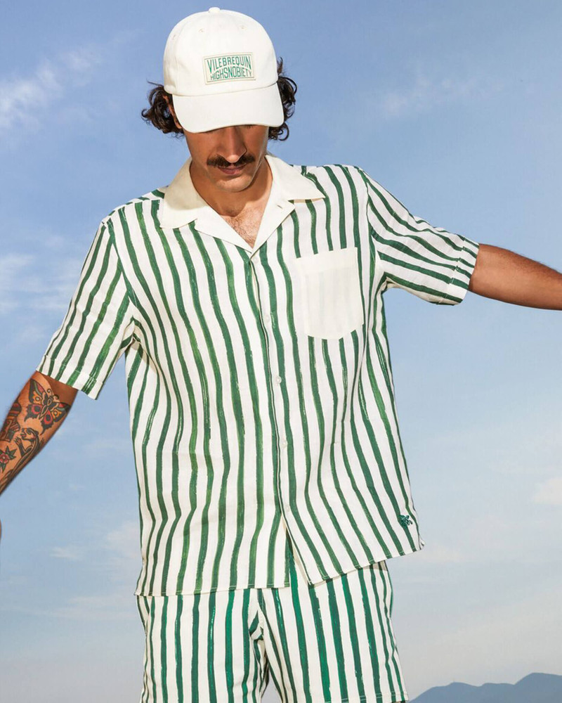 Men Stretch Swim Trunks HS Stripes - Vilebrequin x Highsnobiety 2