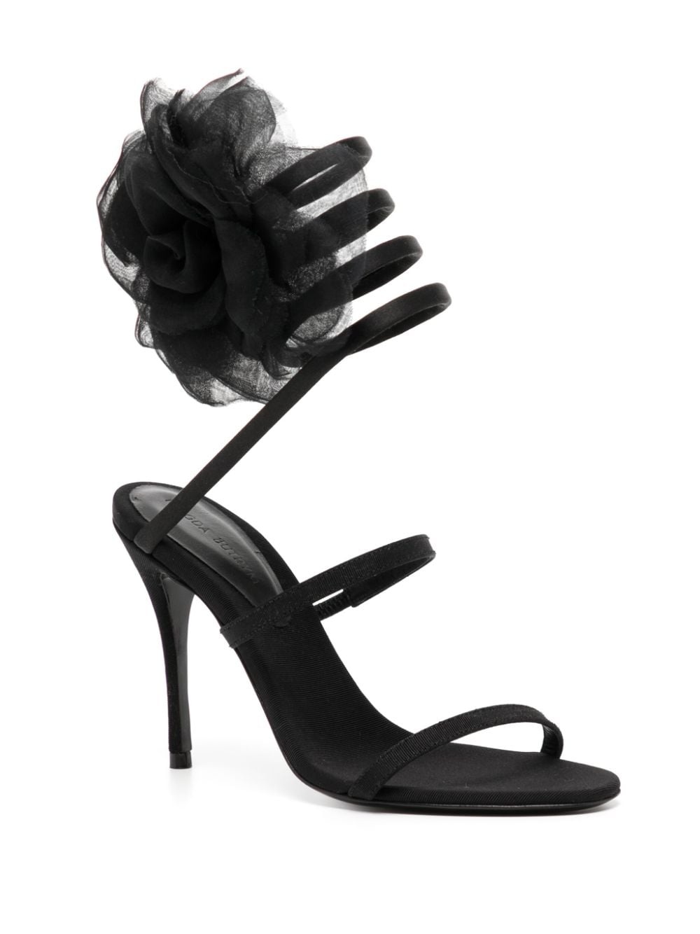 spiral-bound floral-appliquÃ© sandals - 3
